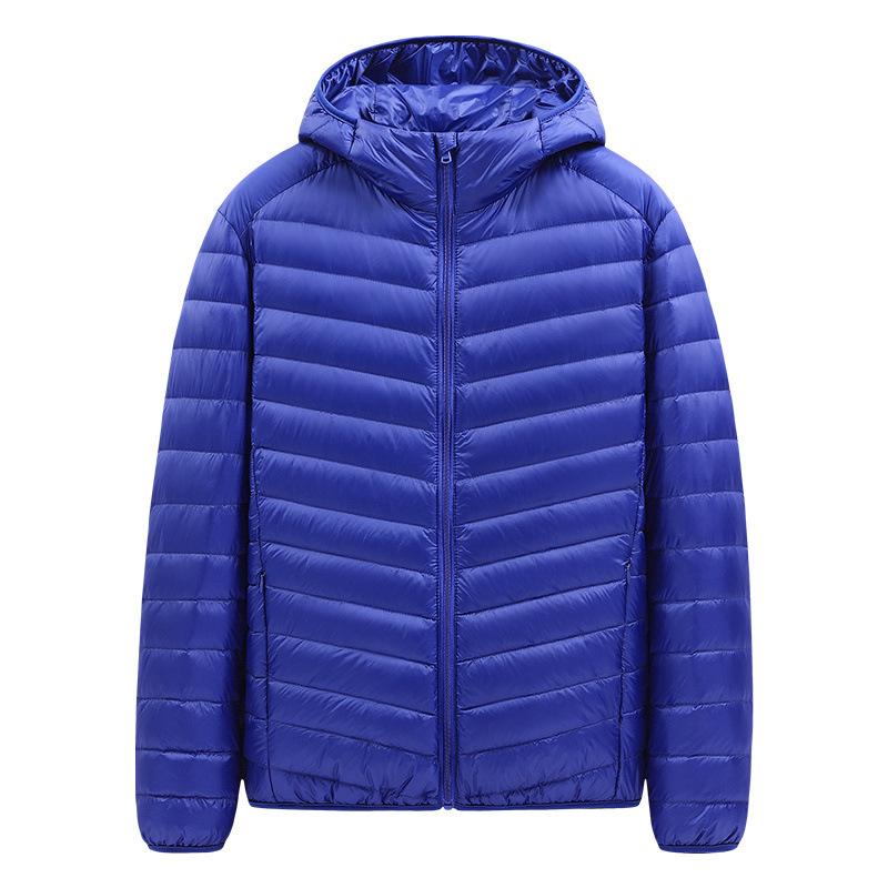 Clothing Autumn and Winter Men and Women with The Same Paragraph 90 Down Light Down Jacket Loose Hooded Couple Models Jacket