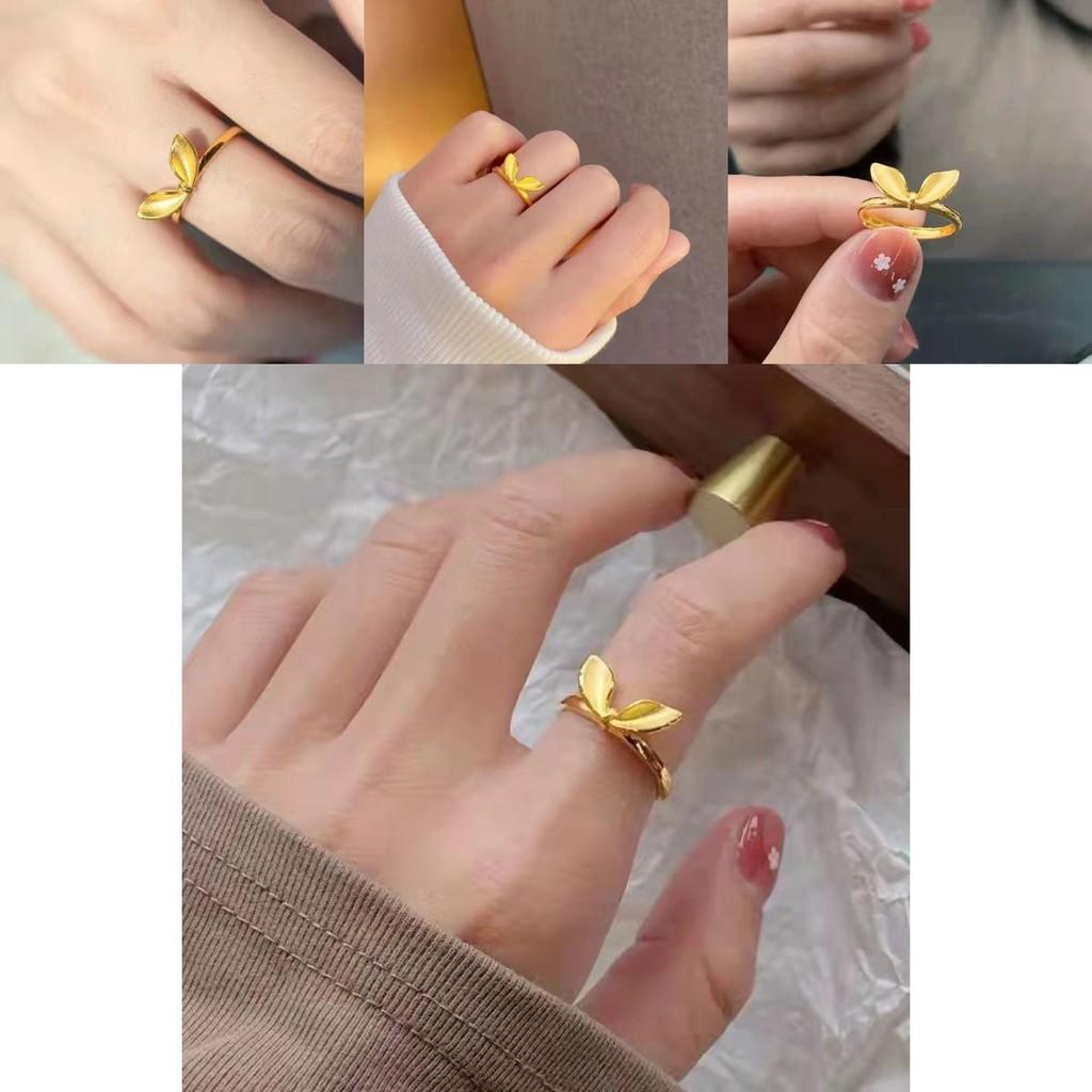 Stylish Style Ethnic Rabbit Ear Ring Premium Brass Gold Plated Fashion Accessory