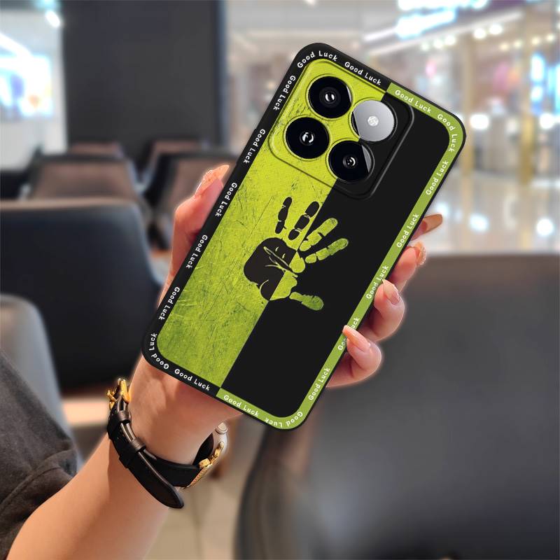 Silicone TPU Phone Case For Xiaomi 14T Pro Cartoon Protective Cute Anti-dust Shockproof Durable Soft Case Graffiti