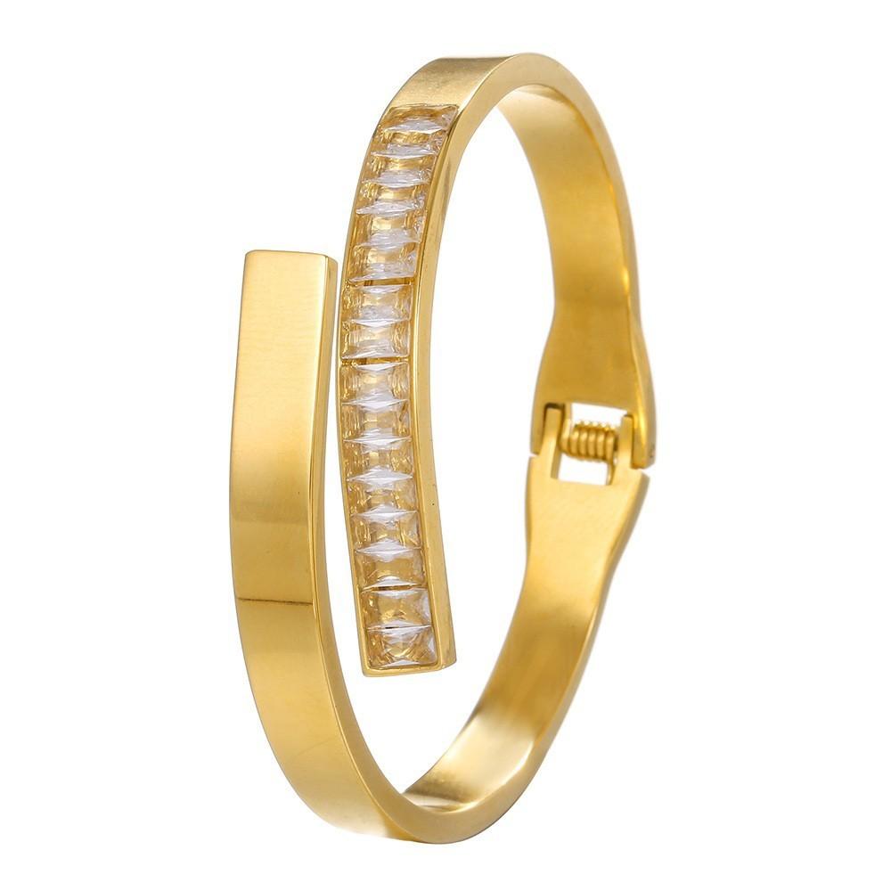 Geometric Stainless Steel Letter Bracelets For Men And Women Trendy Punk Accessories