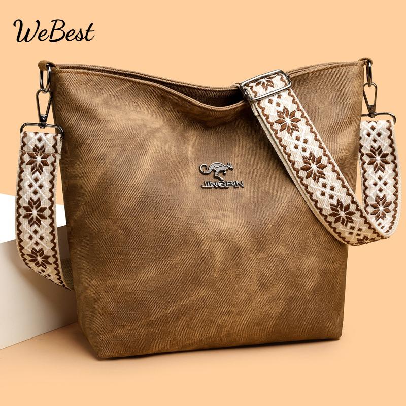 

Ladies Large Capacity Crossbody Bag жовтий