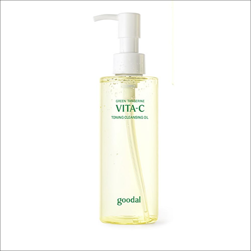 Goodal Green Tangerine Vita C Toning Cleansing Oil - Brightening & Deep Pore Cleansing, 200ml | Olive's K-beauty