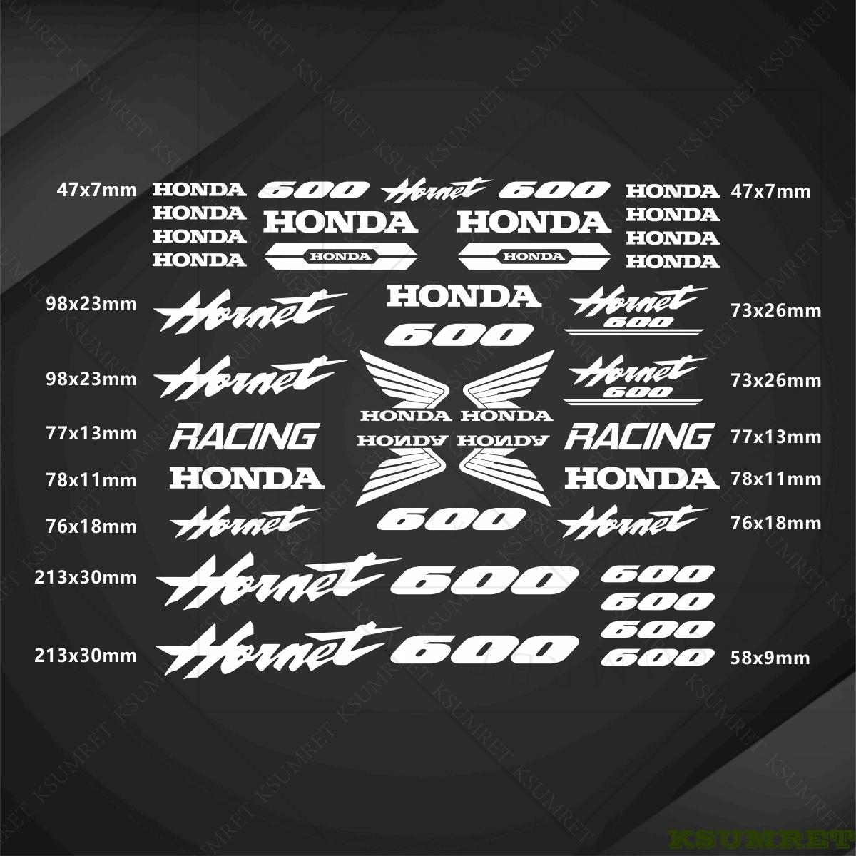 AAADL1 For Honda Hornet 600 Sticker Motorcycle Stickers Hornet600 Logo Decal Waterproof