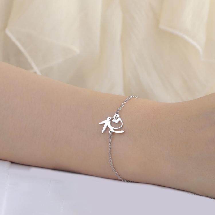 Sophisticated Hummingbird Charm Bracelet Adjustable Chain Handchain Women Fashion Wristband Bohemian Style Accessories