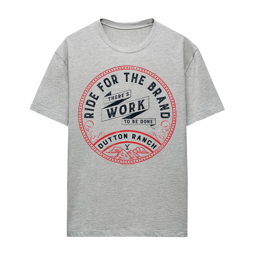 Yellowstone Womens/Ladies There´s Work To Be Done Heather T-Shirt