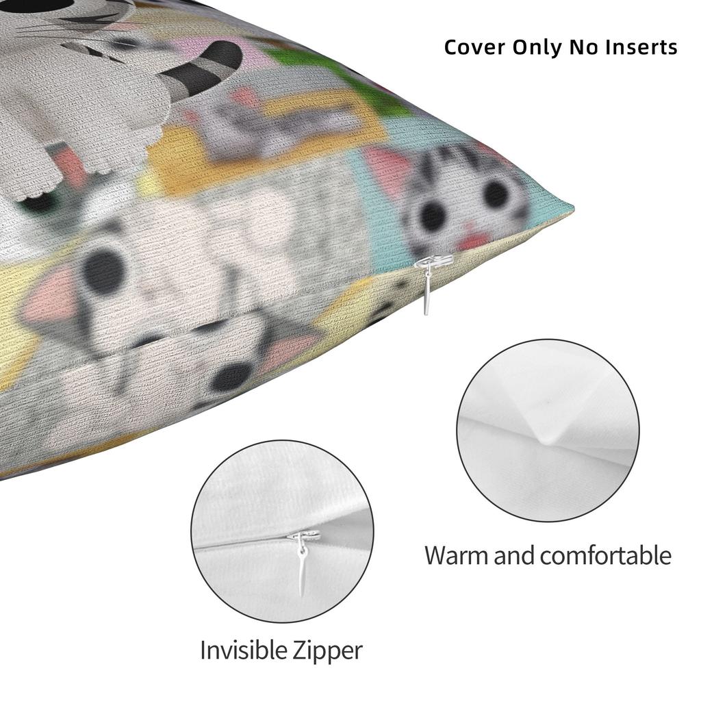 C-Chis S-Sweet H-Home Cat Pillowcases Morden Pillow Case For Living Room Chair Custom Pillow Cover