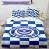 Ports-mouth Fc Anniversary Printed Pattern Duvet Cover Set – includes 1 duvet cover and 2 matching pillowcases Bedroom decor Christmas gifts