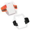 PVC Plastic Card Holder Polyester Reflective Wristband ID Card Holder Arm Adjustable ID Badge Elastic Arm Band ID Badge Holder