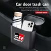 For S7 Portable Hanging Car Trash Can Wastebasket Trash Bin with Lid Storage Bin Supra Aygo Prado RAV4 Hilux Yaris Corolla JH7