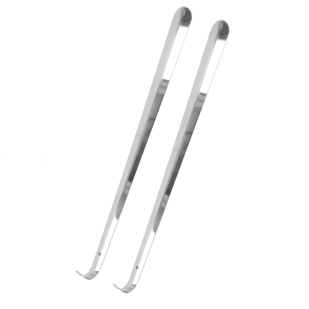 2 szt. 52 cm łyżka do butów ze stali nierdzewnej długa metalowa łyżka do butów pomocnik do butów łyżka użytkownik z haczykiem