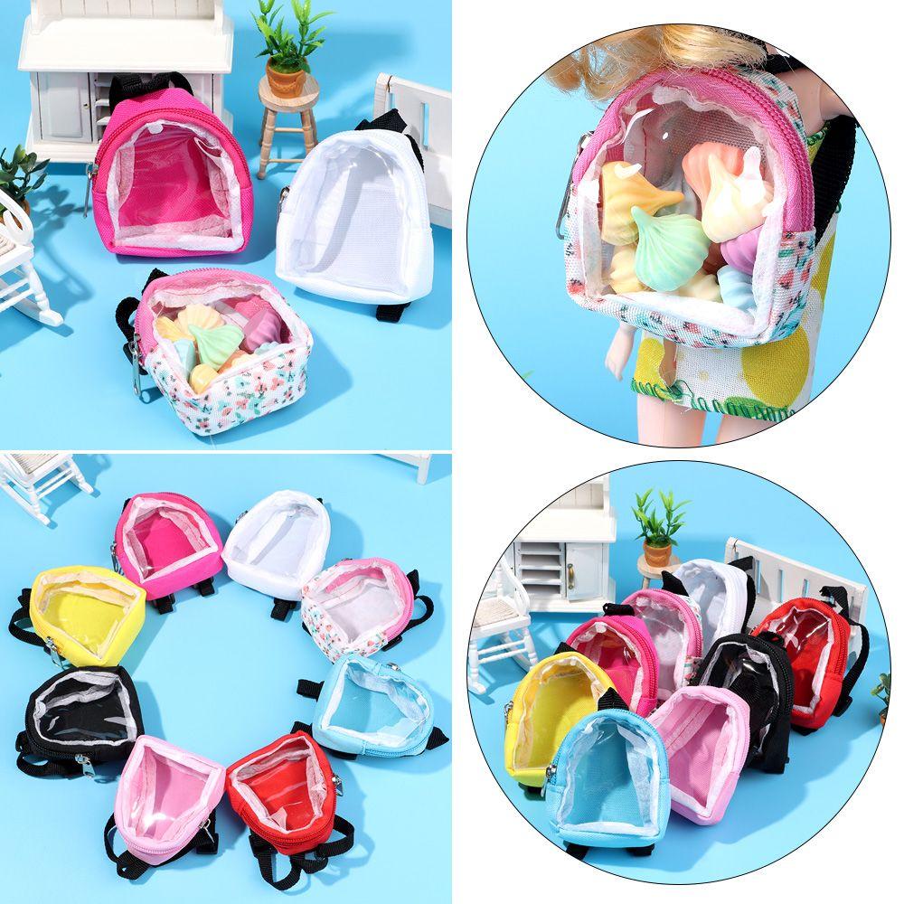1/6 Doll Transparent Dolls Accessories Doll Backpack Mini Bag Gifts DIY