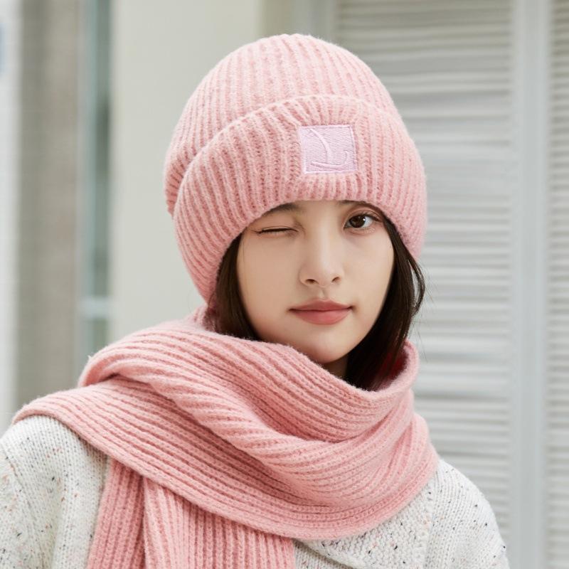  Women's Winter Wool Hat Knitted Dome Style with Eaves Brim, Warm and Fashionable