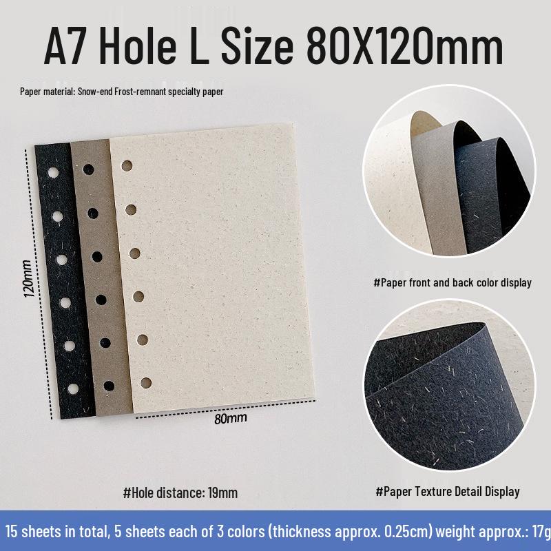 Snow Gone Frost Journal Refill: Specialty Paper for A6/A7/M5 Notebooks