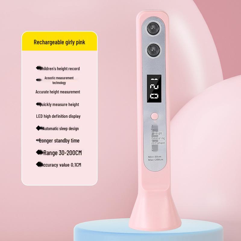 

Портативный мини ультразвуковой прецизионный измеритель роста для детей розовый