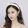 Baroque Bridal Hair Hoop Large Women Hairbands Sweet Pearl Headbands  Women