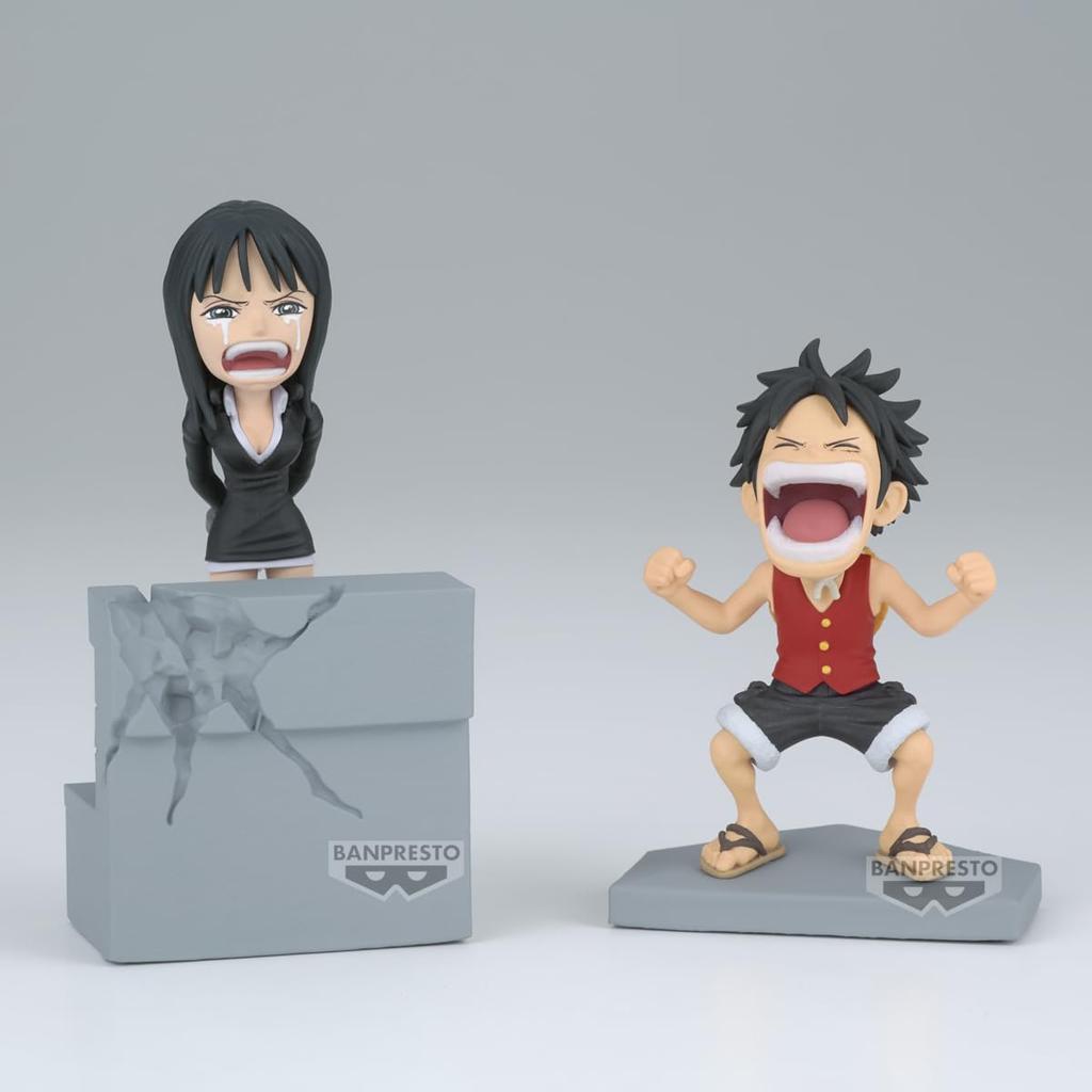 Banpresto One Piece World Collectible Figure Log Story Monkey Luffy Nico Robin D. &