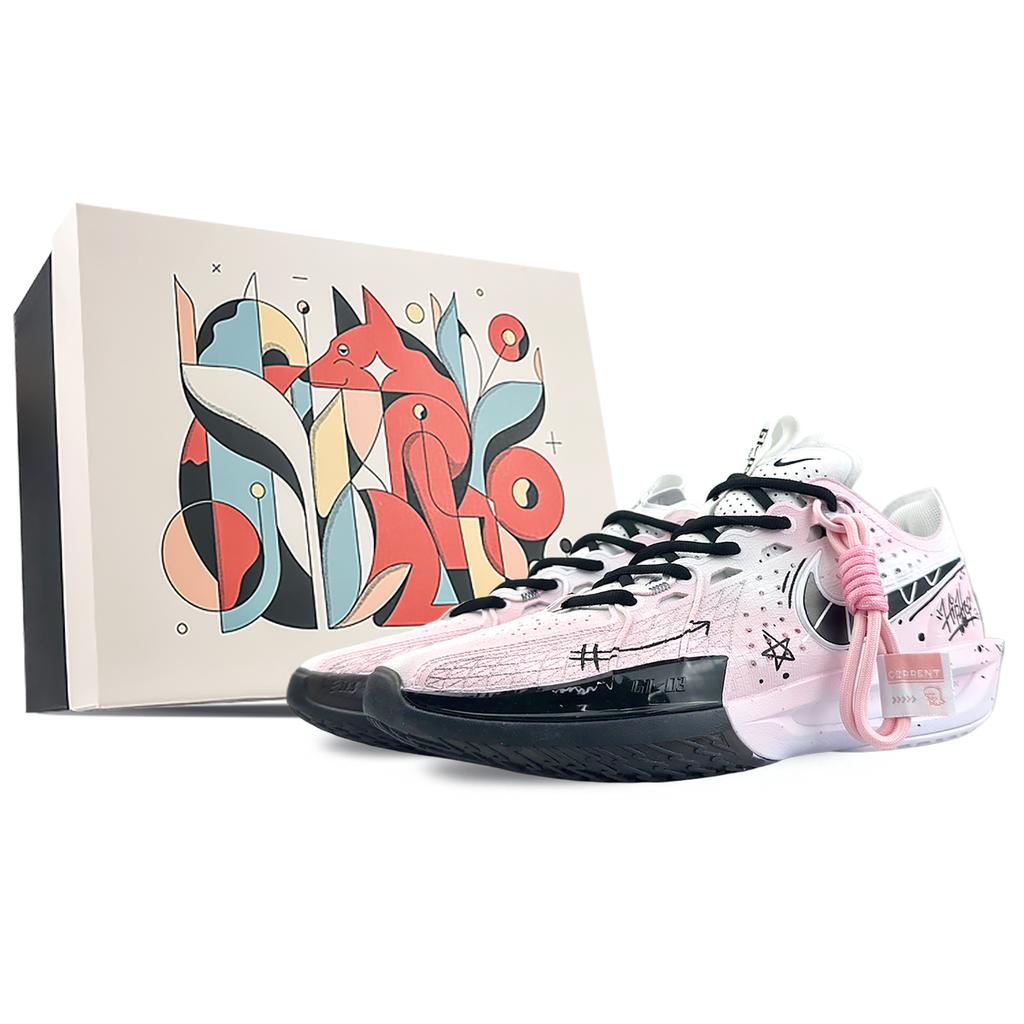 Nike G.T. Cut 3 Low top Basketball Shoes Unisex Black Pink DV2918-102(Team40-S-BOX)
