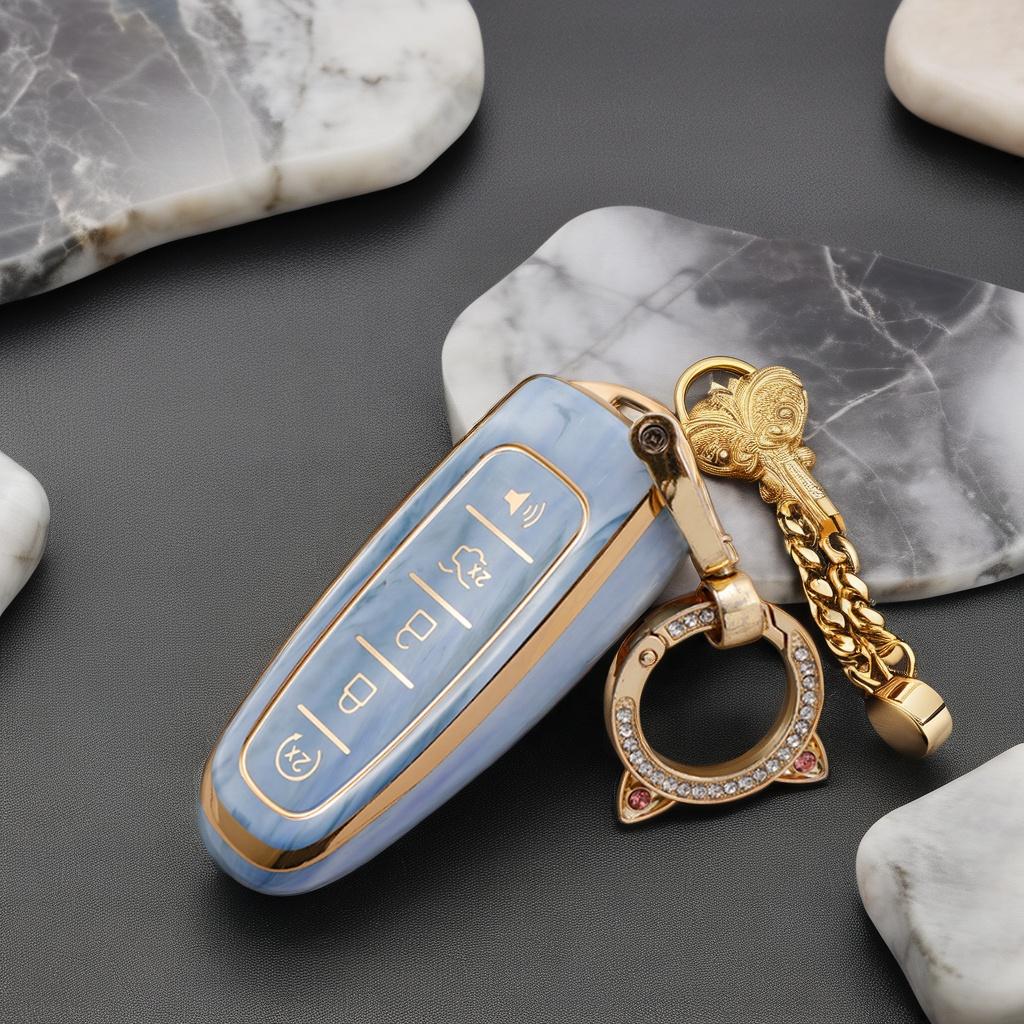 Enhanced Durability Style TPU Car Key Case for Ford C-Max Escape Focus Fusion Models Compatible Car Remote Key Cover