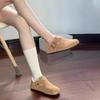 Ciepłe buty, damskie buty bawełniane, para leniwych i polarowych butów w stylu retro