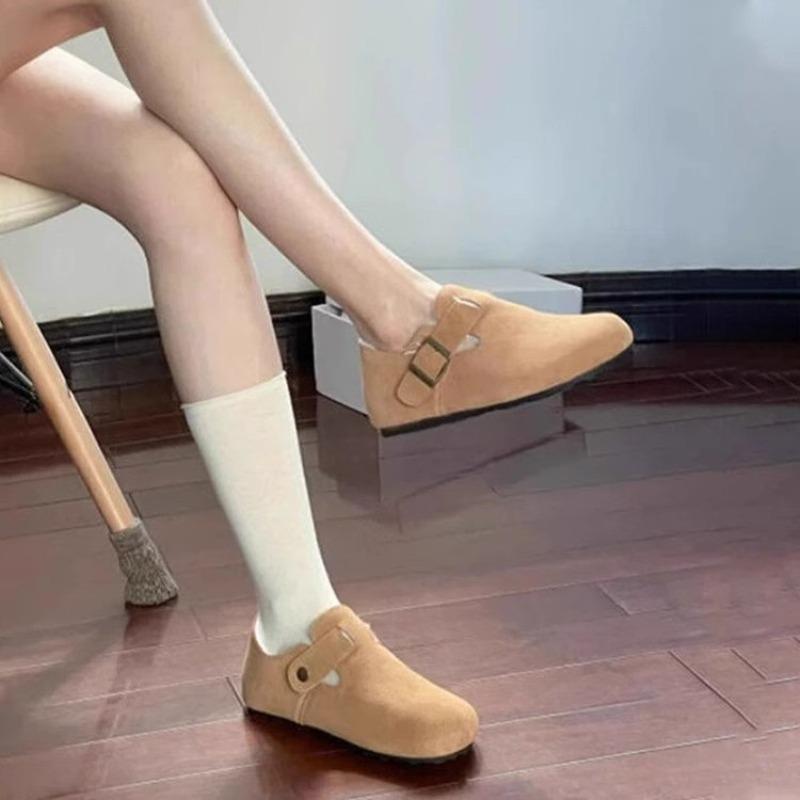 Ciepłe buty, damskie buty bawełniane, para leniwych i polarowych butów w stylu retro