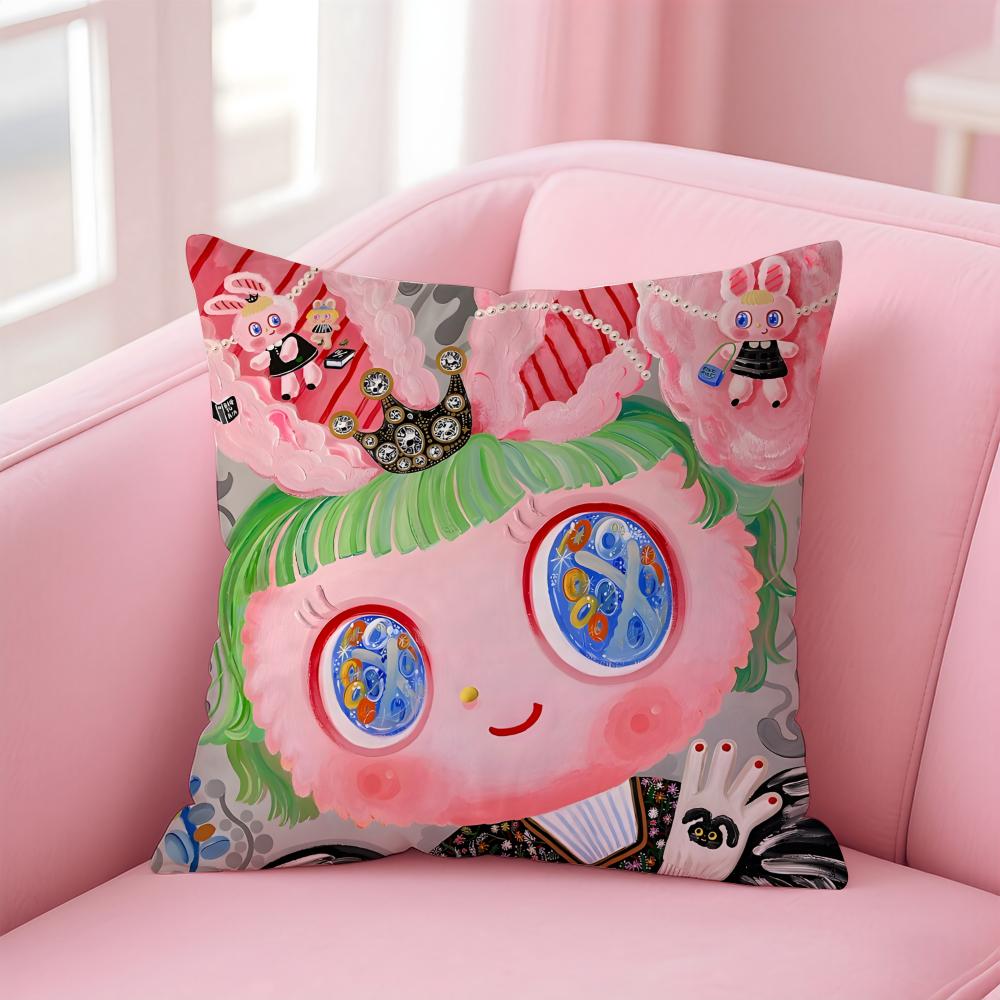 Niedlicher K-Kima Kissenbezug Bequemer Wendekissenbezug Ideal für Auto Sofa Schlafzimmer & mehr