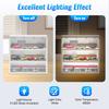 3Tier LED Display Case for 1:64 Model Cars,USB Powered Acrylic Dust-Proof Showcase Garage Cabinet for Collectors Toy Car Storage