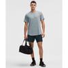 Lululemon License To Train Short Sleeve Shirt Heathered Indochine Blue