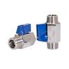 1/8" 1/4" 3/8" 1/2" 3/4" 1 Inch BSP Male/Female Mini Ball Valve 304 Stainless Steel Manual Tap Valves Homebrew