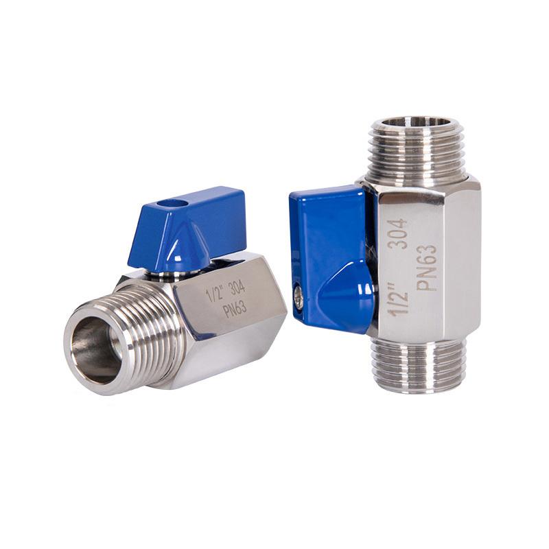 1/8" 1/4" 3/8" 1/2" 3/4" 1 Inch BSP Male/Female Mini Ball Valve 304 Stainless Steel Manual Tap Valves Homebrew