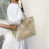 Straw Woven Shoulder Tote Bag Bow Tie Women's Bag New Woven Handbag