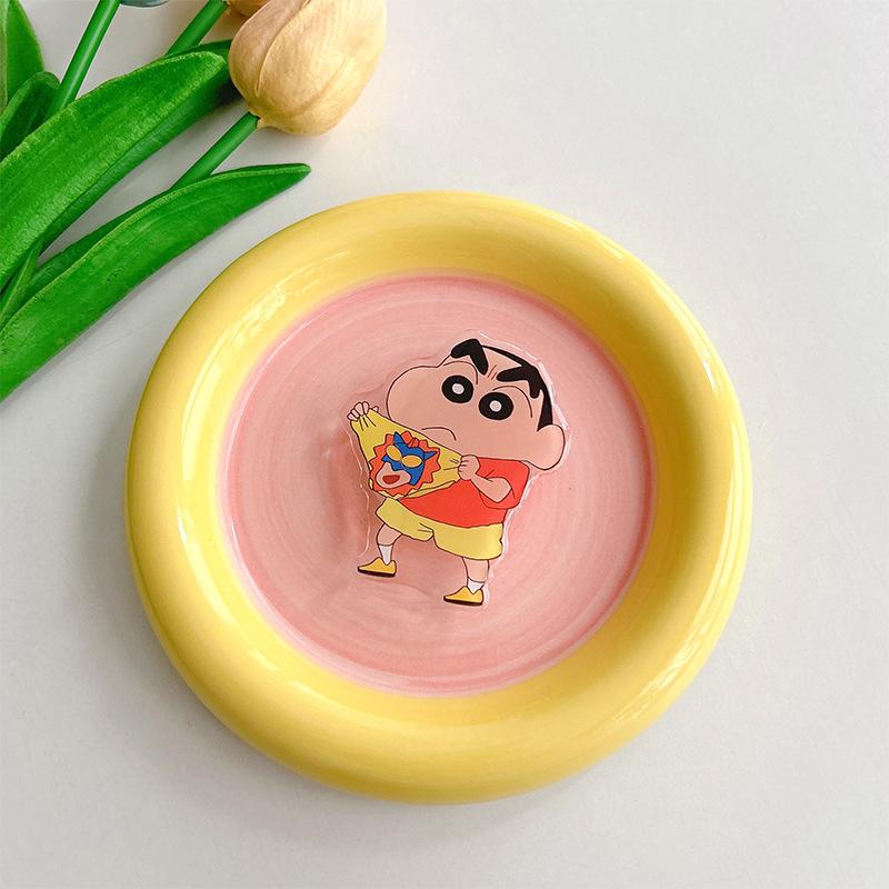 Cartoon Xiaoxin Cute Airbag Mobile Phone Holder Back Sticker Retractable Acrylic Desktop Watching Drama Support Frame Niche