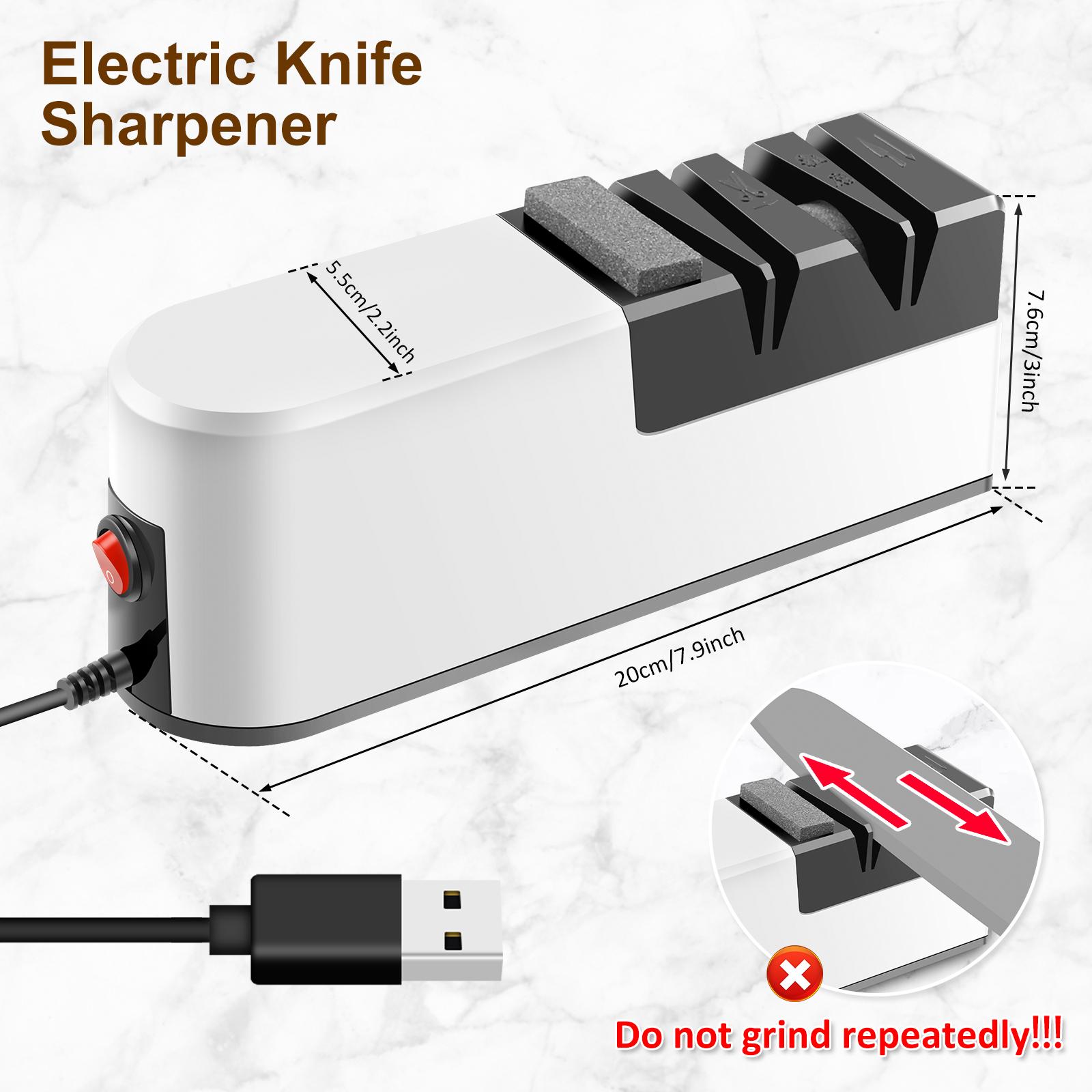 

Kitchen Electric Knife Sharpener Multifunctional Professional 3 Speed Electric Knife Sharpener for Home Cooking cutting tools m