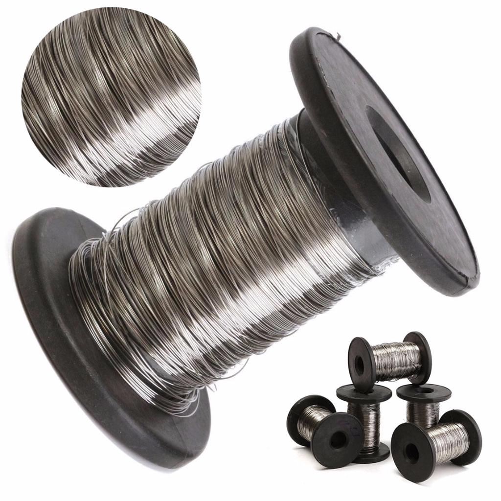 Buy Dagu 0.2mm-0.6mm 30M Stainless Steel Roll Wire Single Bright Soft ...