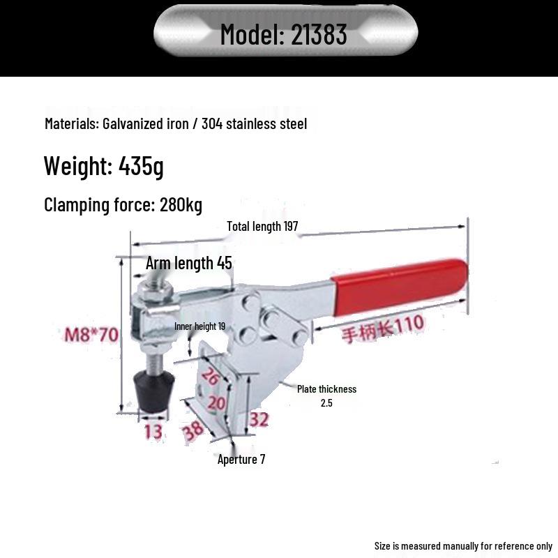 XB-203F Durable Quick Clamp Fixture for Machine Tools