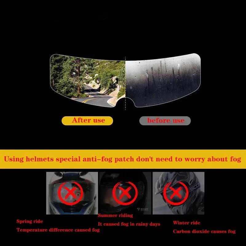Motorcycle Helmet Visor Anti Fog Film Fit for LS2 FF805 Lens Anti-fog Inserts