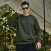 Sweatshirt Men Retro Style Trend Solid Colour Insert Colour Round Neck Sweater Spring and Autumn Long-sleeved Pullover Shirt