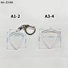 Guitarists Storage Guitar Pick Collection Box Clear Holder Keyring Bag Heart Shaped Picks Size Case Musical Accessories