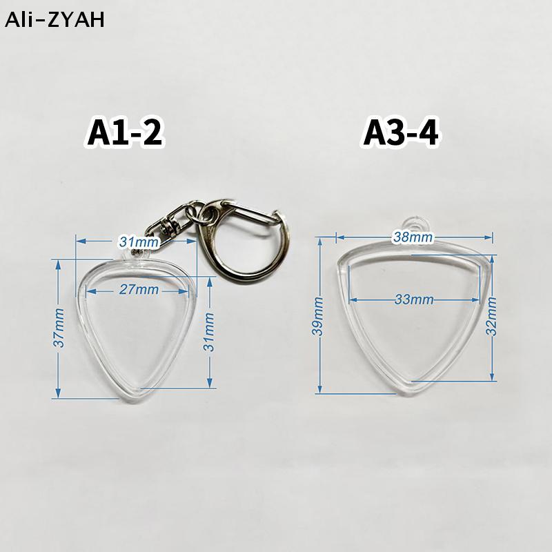 Guitarists Storage Guitar Pick Collection Box Clear Holder Keyring Bag Heart Shaped Picks Size Case Musical Accessories