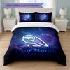 Sheffield Wednesday FC Custom Name Text Bedding Set 1 Duvet Cover+2 Pillowcases Soccer Logo Personalized Gift For Special Occasion Bedroom Decor