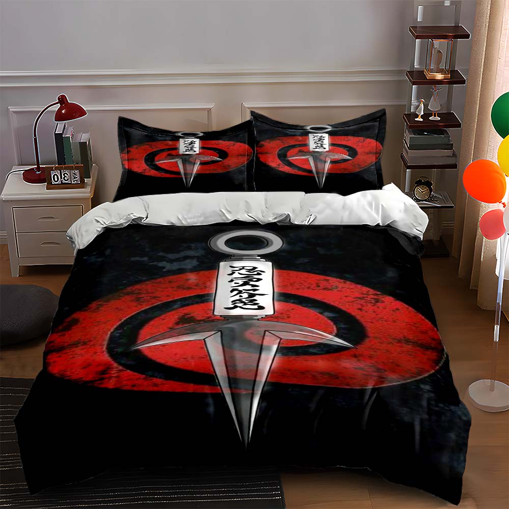 

Red circle, kunai knife. Bedding sets Duvet cover sets Duvet covers Pillowcases(1 * Duvet Cover 2 * Pillowcases, without duvet insert) 135x200cm