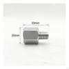 Hex Adapter with Female and Metric 10 Male Threads Hexagonal MaletoFemale Thread