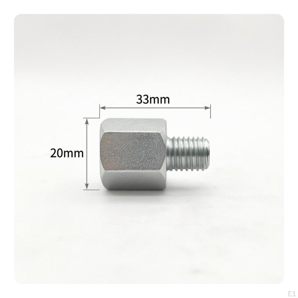Hex Adapter with Female and Metric 10 Male Threads Hexagonal MaletoFemale Thread