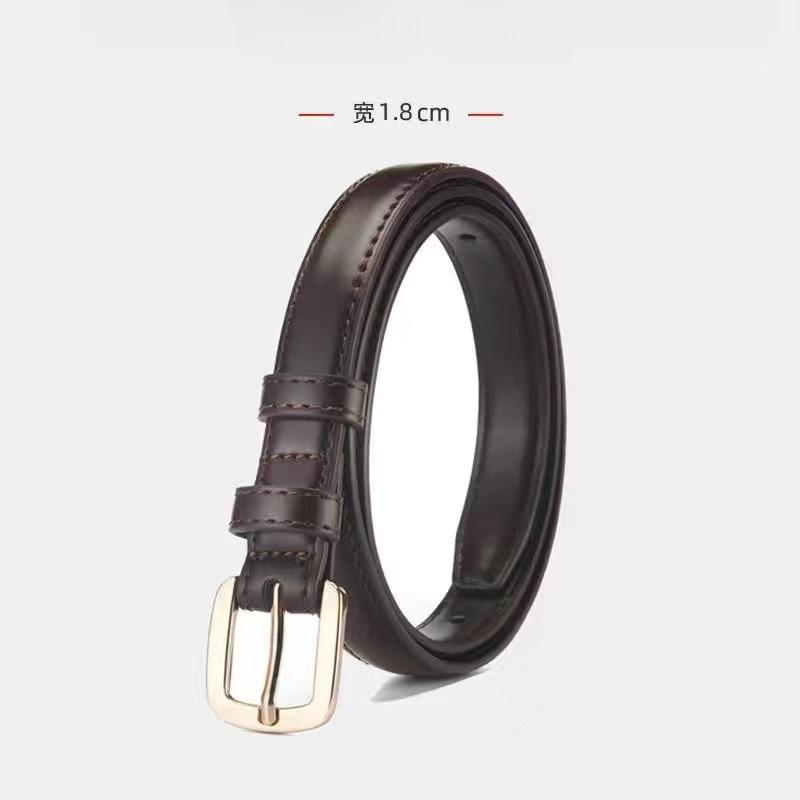 Casual and Fashionable Belt with Simple High-end Needle Buckle Double Ring, Suitable for Daily Wear, Versatile and Convenient