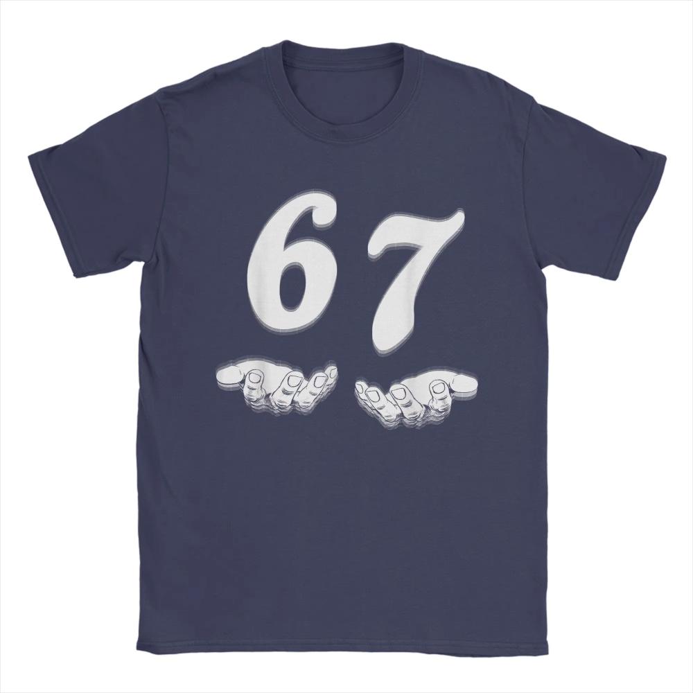 Men Women T-Shirts Funny Six Seven 6 7 Meme Gen Alpha Slang Vintage Cotton Short Sleeve T Shirt Crewneck Clothes Graphic Tops