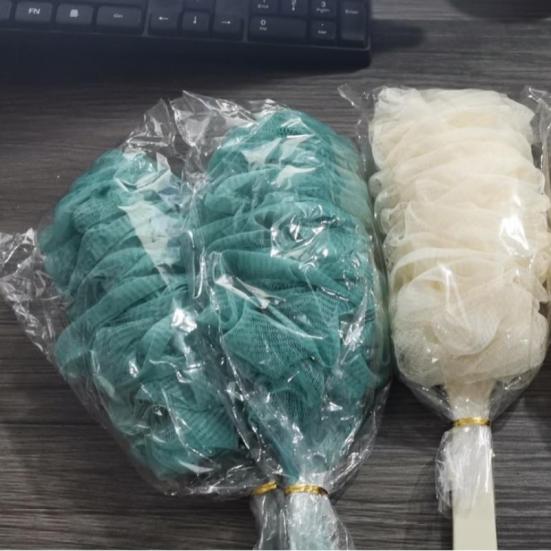 Yousheng EQWLJWE Back Scrubber for Shower Loofah Sponge Shower Brush Using Body Exfoliating with Long Handle, Loofah On a Stick for Men Women, Bathing