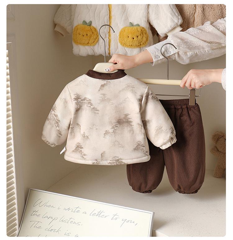 Winter Infant & Toddler Chinese Style Fleece Two-Piece Set