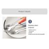 Stainless Steel Ceramic Storage Tank Candy Color Coffee Dessert Spoon  Household Decoration
