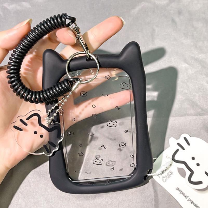 Binder Photocard Holder Cute Keychain Photo Card Case Idol Cards Collect Book Picture Frame Photocard Stuff