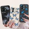 For Vivo Y38 Y58 T3x Y200i Y200t Back Cover Flower Butterfly Women Girly Fashion Phone Case For Vivo V2355 V2388 Liquid Silicone