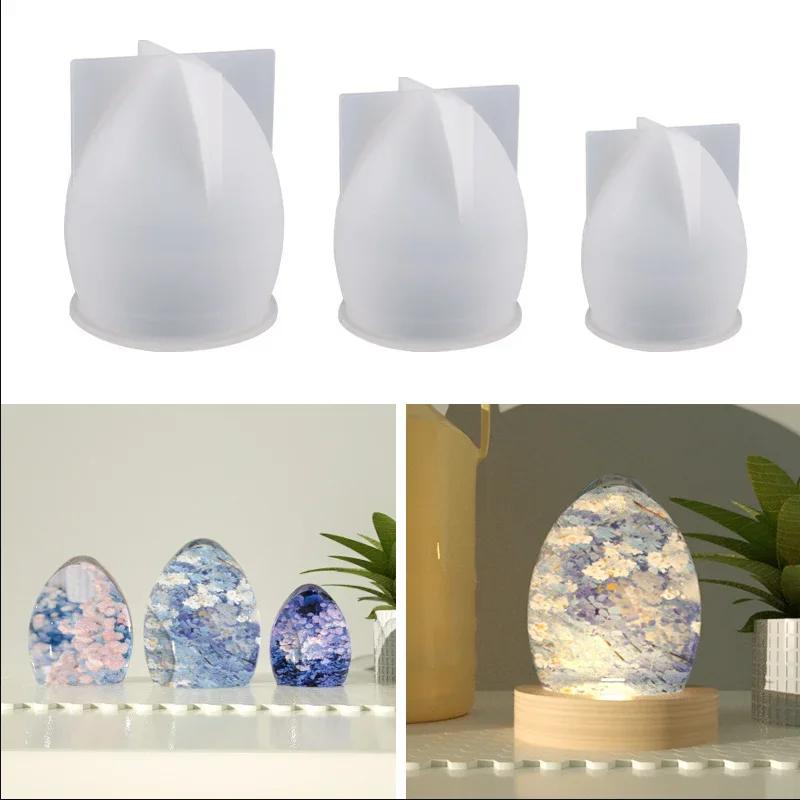 

Top Quality DIY Egg-Shaped Silicone Mold for Crystal Resin Epoxy Star Ball Night Light Table Decoration Jewelry Making Tool